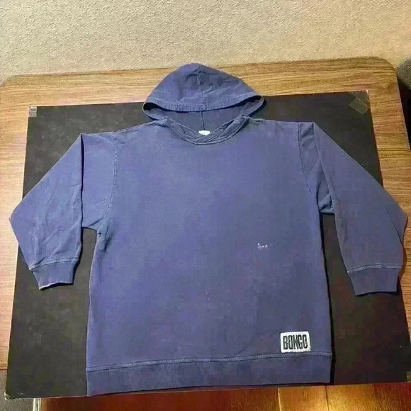 VTG 80s/90s BONGO Gene Montesano Thrashed Womens Sweatshirt Large USA Oversized - Picture 1 of 16